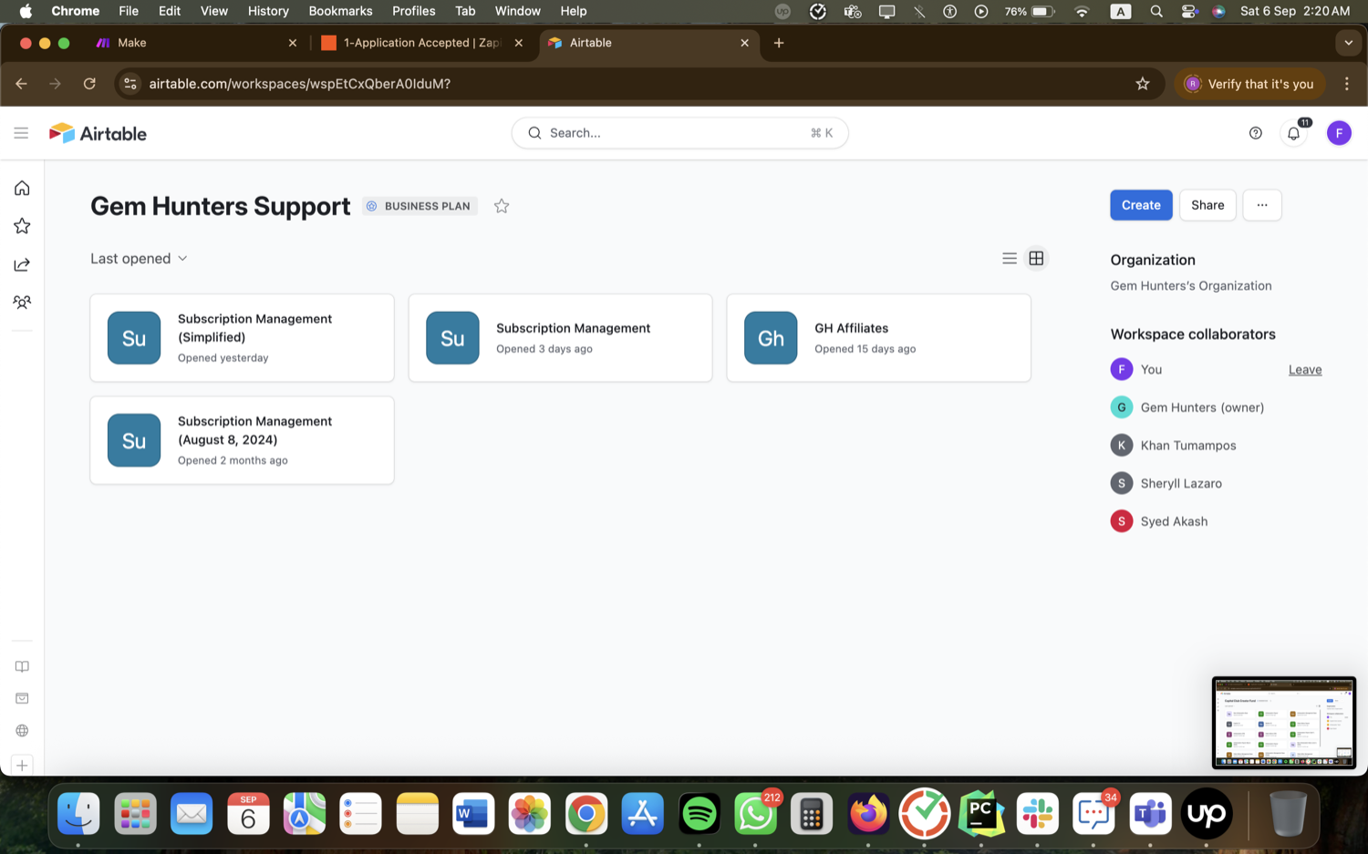 Crypto Affiliate & Subscription Ops - Airtable, Make, Zapier screenshot 3